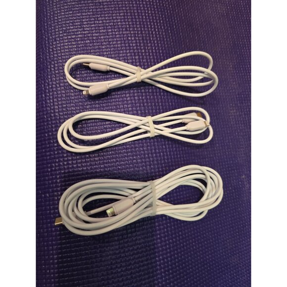 3  for iPhone Type-C USB Lightning Charging Cables 3/6/10 Foot - Picture 1 of 3